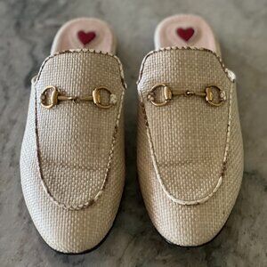 Authentic Gucci Raffia Princetown Slipper (USED)